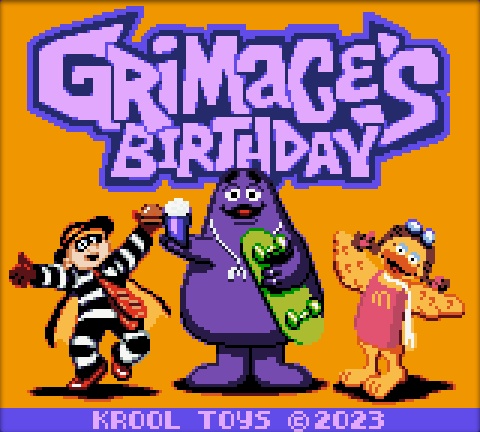 McDonald’s Releases Game Boy Color Game For Grimace’s Birthday
