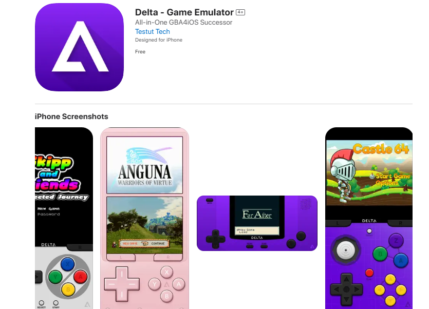 Free Delta Emulator Now Available For iOS On The App Store